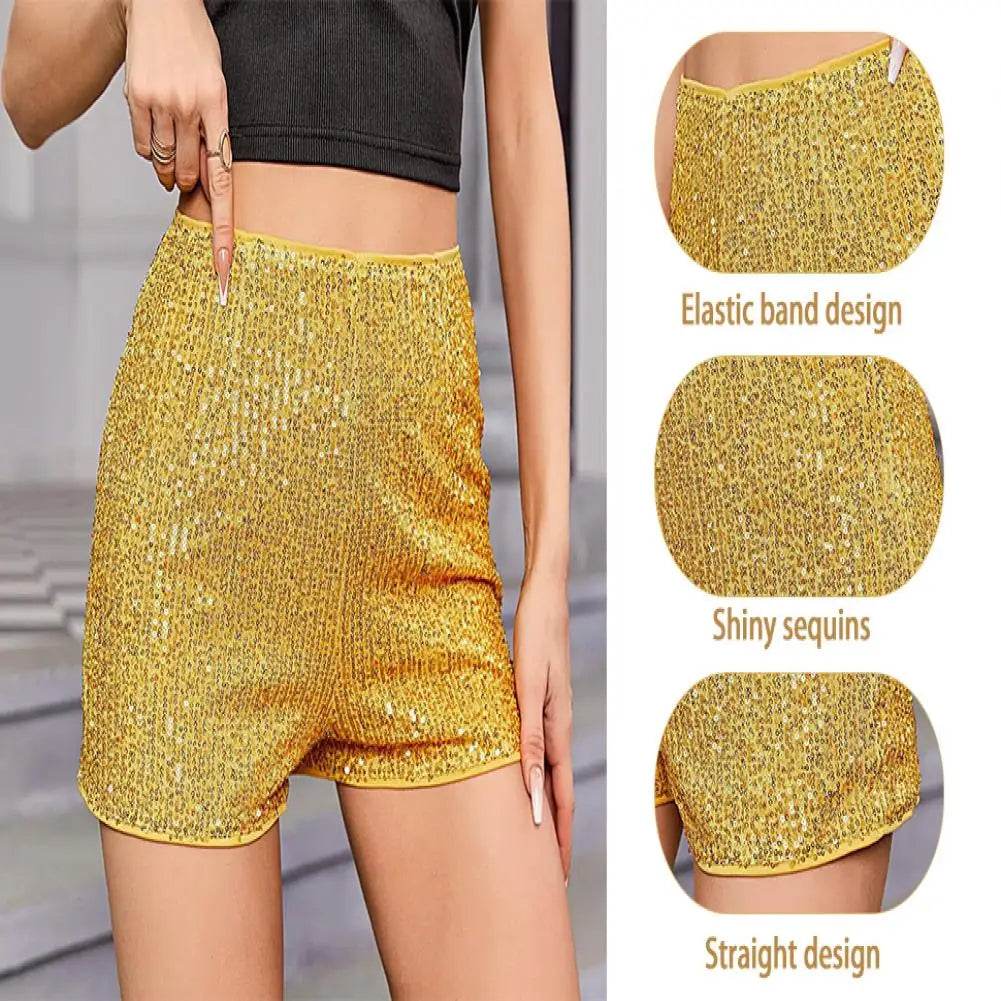 Sequin High Waist Mini Shorts - P12 Hub Europe