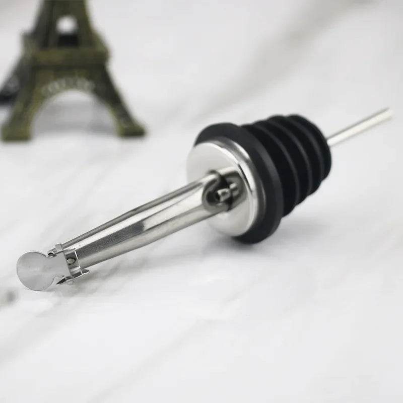 Stainless Steel Wine Olive Oil Pourer Dispenser Spout Glass Bottle Pourer Cap Spout Stopper Mouth Dispenser Bartender - P12 Hub Europe