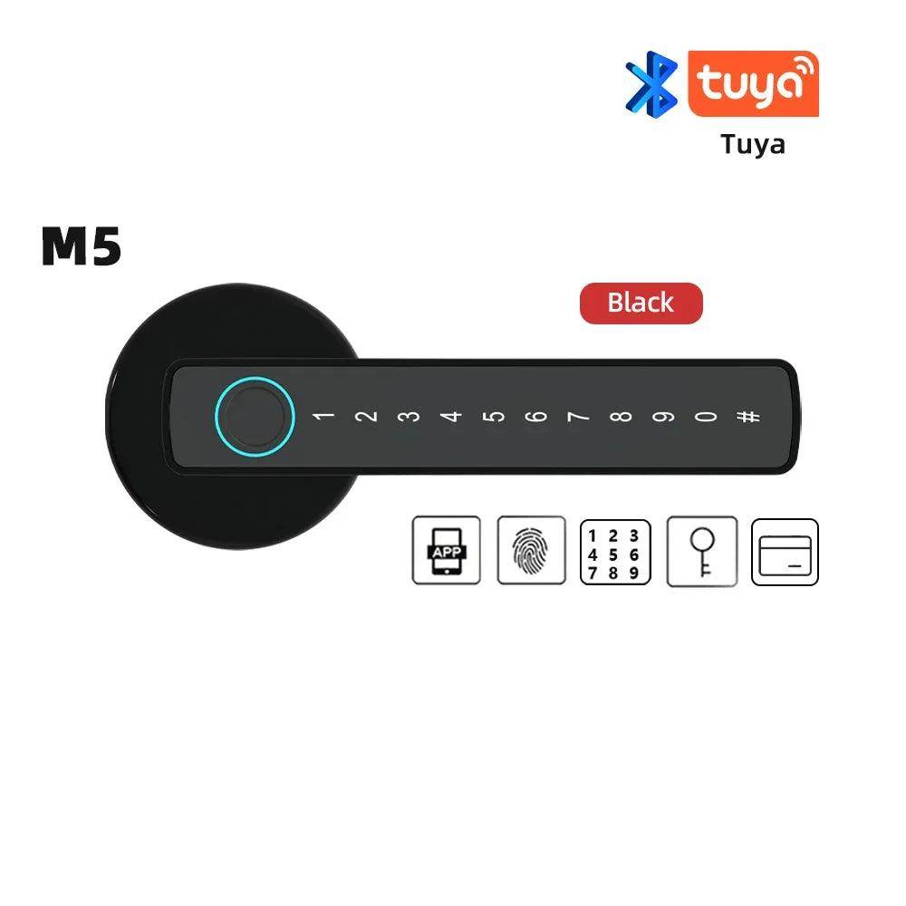 Fingerprint Door Lock | App, Card, Code, Key, 35-50mm - P12 Hub Europe