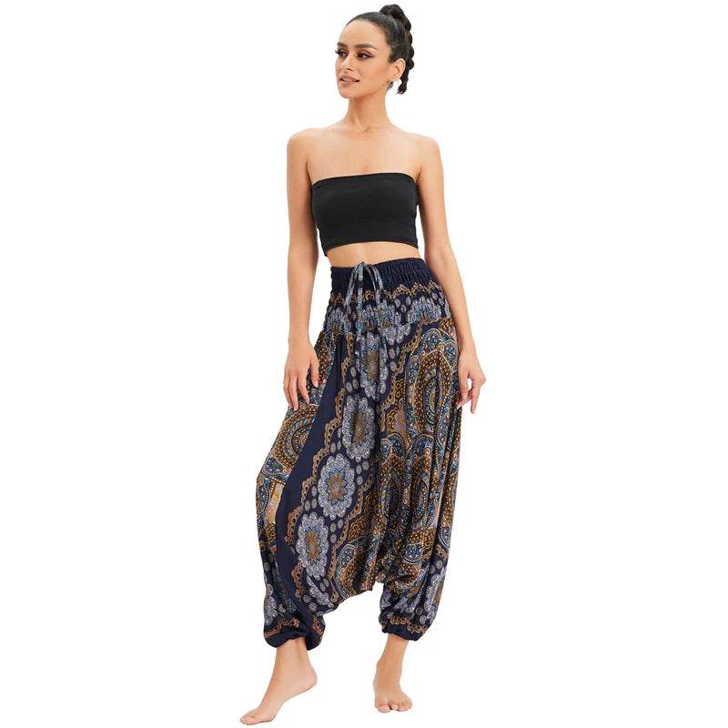 Women's Boho Harem Rayon Pants - P12 Hub Europe