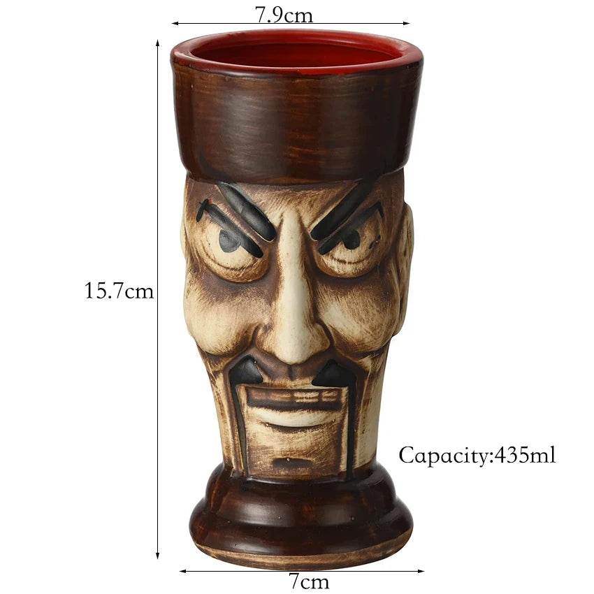 Hawaii Tiki Mugs Cocktail Cup Beer Beverage Mug Wine Mug Ceramic Tiki Mugs Great For Cocktail Drink - P12 Hub Europe