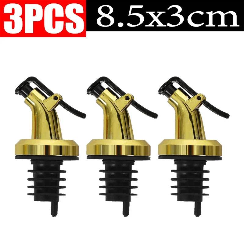 1/10x Oil Bottle Stopper Rubber Lock Plug Seal Leak-proof Food Grade Plastic Nozzle Sprayer Wine Vinegar Spouts Kitchen Tools - P12 Hub Europe