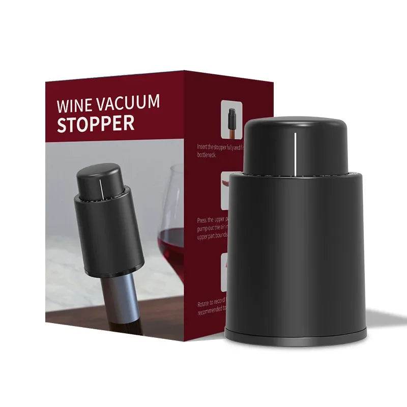 Wine Plug Vacuum Retain Freshness Champagne Stopper Red Wine Stopper Stainless Steel Wine Bottle Cap Leak-Proof Sealing. - P12 Hub Europe