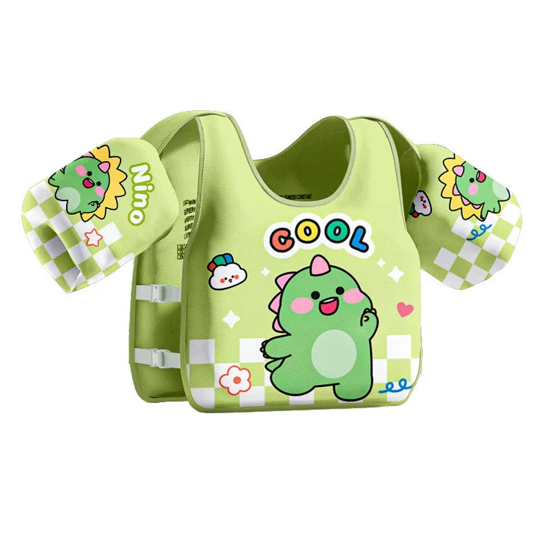 Kids Swim Vest Life Jacket for Children Sea Beach Baby Play Water Game Toy Toddler Pool Floaties with Shoulder Harness Arm Wings