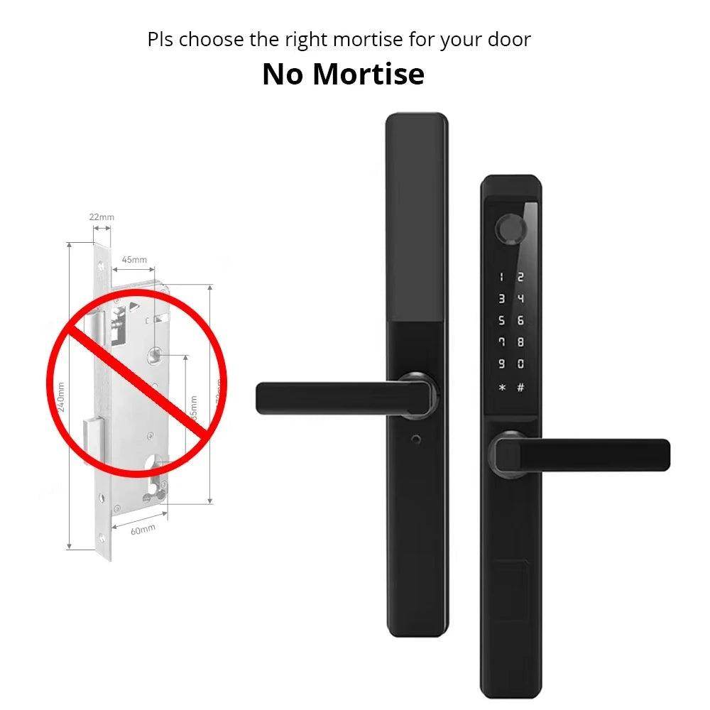 Fingerprint WiFi Smart Lock , App, Glass/Patio Door, IP68 - P12 Hub Europe