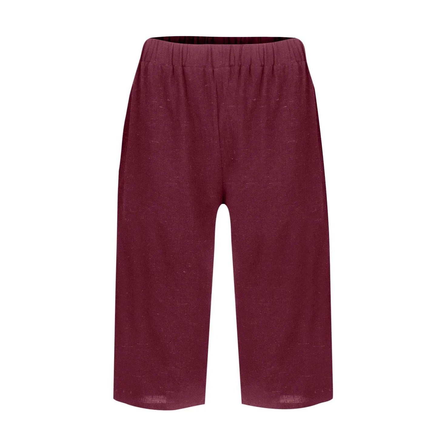 High Waist Solid Workout Capris - P12 Hub Europe