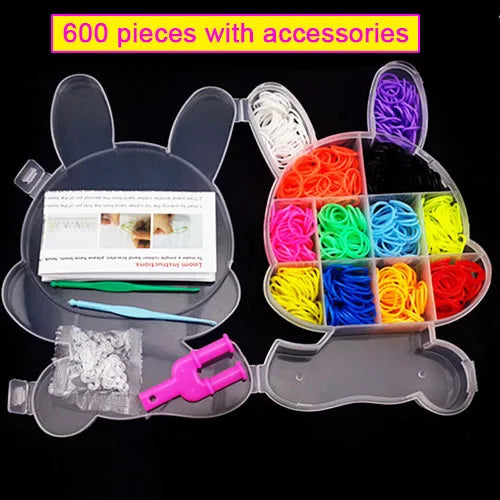 Pantone Color Western European Style Rubber Band Rainbow Knitting Machine Bracelets Loom Bands Arts & Crafts, DIY Toys