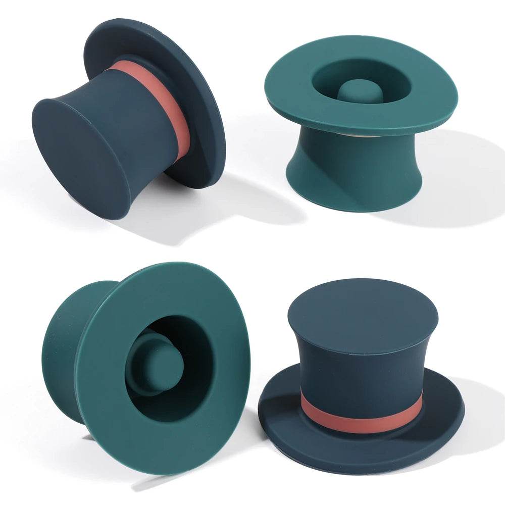 Silicone Champagne Wine Beer Bottle Cork Stopper Plug Wine Bottle Sealer Cap Stopper Bar Kitchen Tool Vacuum Sealed Sealer Plug - P12 Hub Europe