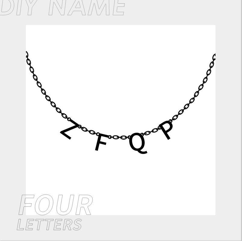Personalized Alphabet Name Necklace DIY - P12 Hub Europe