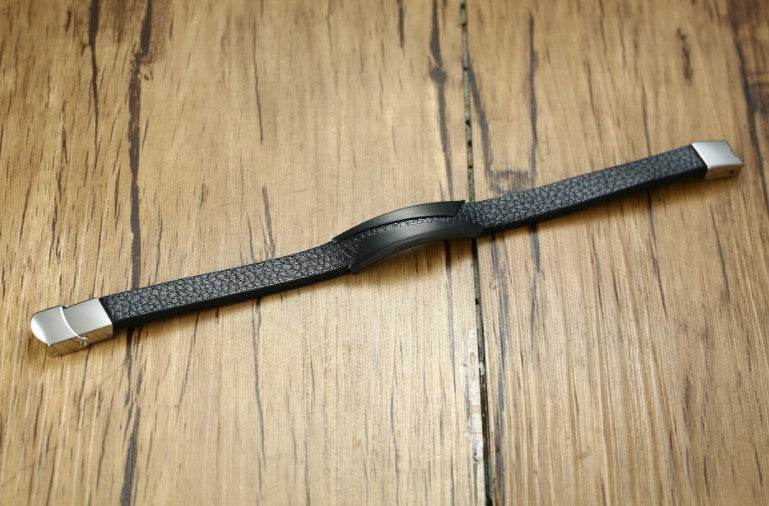 Stainless Steel Microfiber Leather Bracelet - P12 Hub Europe