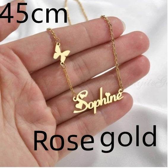 Necklace Alloy Pendant Font Fascinating Pendant Custom Name Necklace Personalized Necklace - P12 Hub Europe