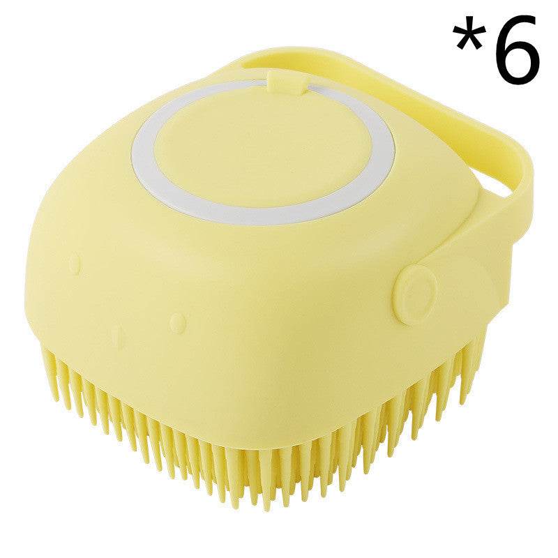 Silicone Dog Bath Massage Gloves Brush Pet Cat Bathroom Cleaning Tool Comb Brush For Dog Can Pour Shampoo Dog Grooming Supplies - P12 Hub Europe