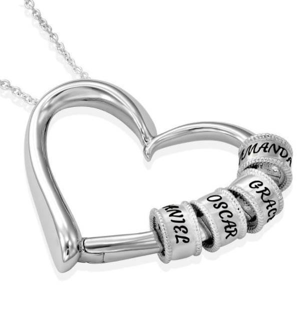 Personalized Heart Necklaces Women Jewelry Custom Name Necklaces & Pendants Mothers Day Gift - P12 Hub Europe