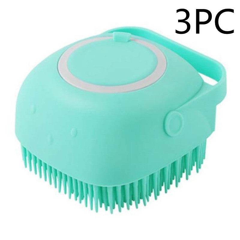 Silicone Dog Bath Massage Gloves Brush Pet Cat Bathroom Cleaning Tool Comb Brush For Dog Can Pour Shampoo Dog Grooming Supplies - P12 Hub Europe
