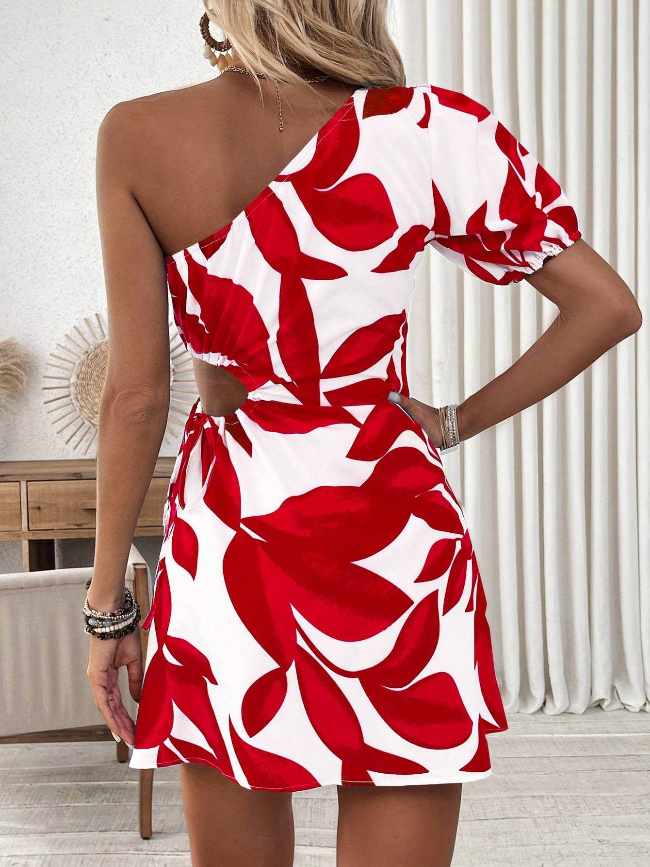 Puff Sleeve Dress For Summer Vacation For New Year Clothes Vacation Beach Outfits Women - P12 Hub Europe