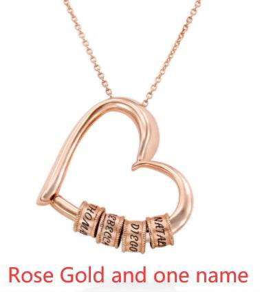 Personalized Heart Necklaces Women Jewelry Custom Name Necklaces & Pendants Mothers Day Gift - P12 Hub Europe