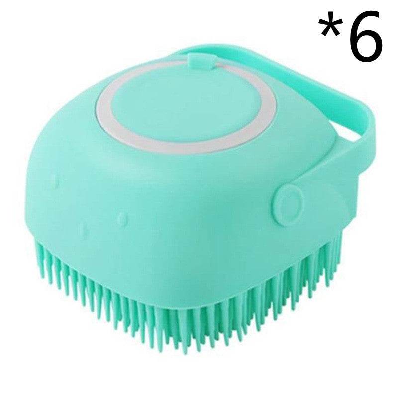 Silicone Dog Bath Massage Gloves Brush Pet Cat Bathroom Cleaning Tool Comb Brush For Dog Can Pour Shampoo Dog Grooming Supplies - P12 Hub Europe