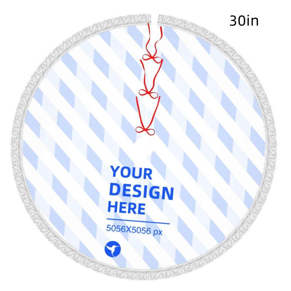 Fringed Edge Christmas Tree Padded Apron - P12 Hub Europe