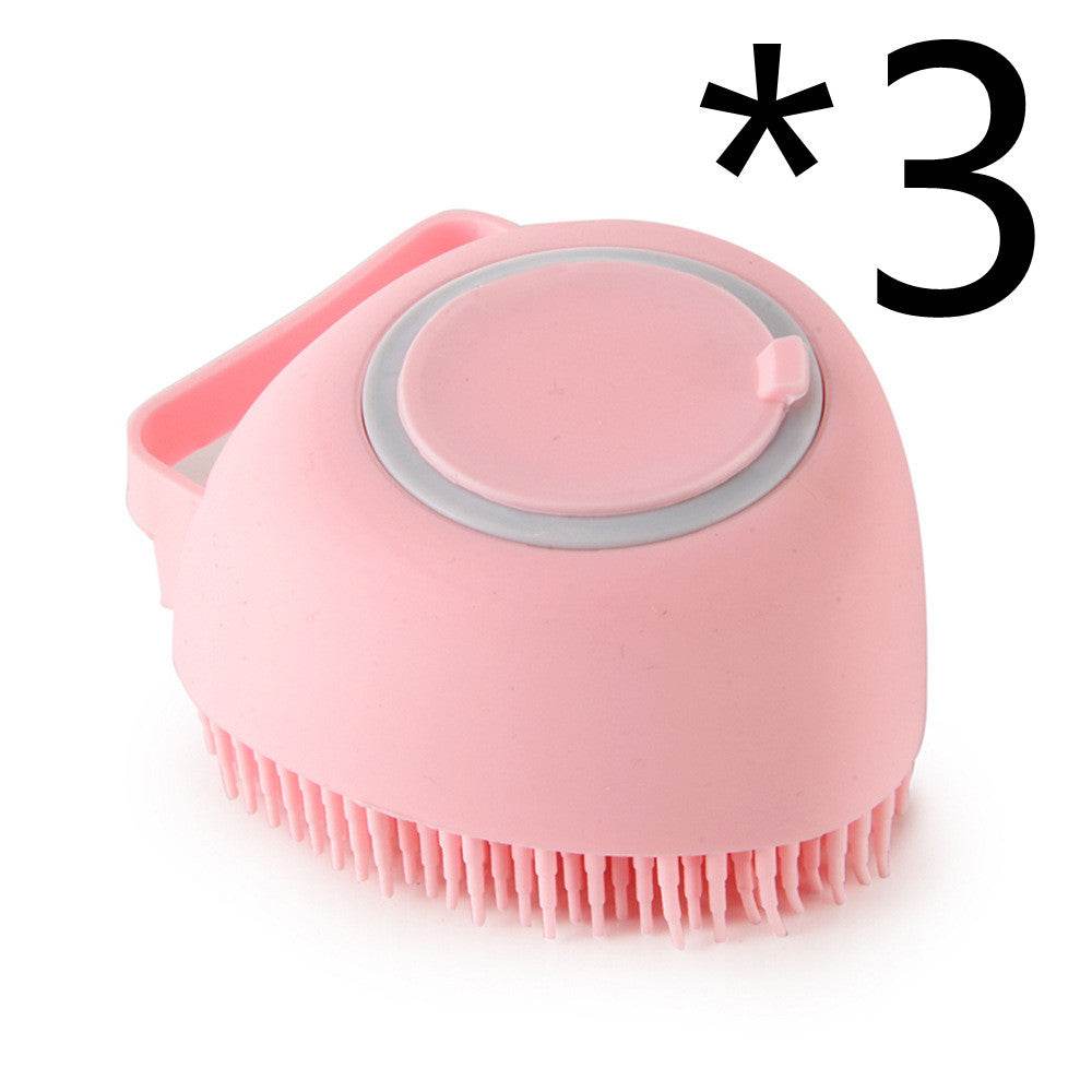 Silicone Dog Bath Massage Gloves Brush Pet Cat Bathroom Cleaning Tool Comb Brush For Dog Can Pour Shampoo Dog Grooming Supplies - P12 Hub Europe