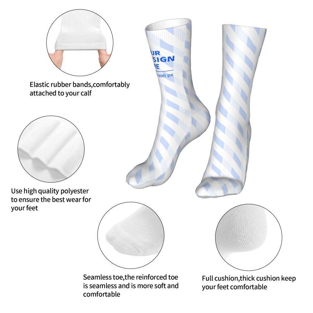 16in Heelless Casual Lightweight Wear Socks - P12 Hub Europe