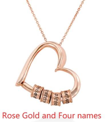 Personalized Heart Necklaces Women Jewelry Custom Name Necklaces & Pendants Mothers Day Gift - P12 Hub Europe