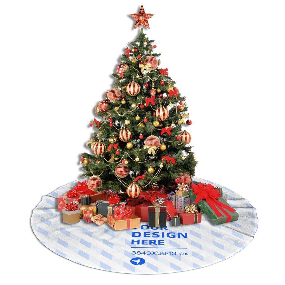 Durable Flannel Christmas Decor Plush Tree Skirt - P12 Hub Europe