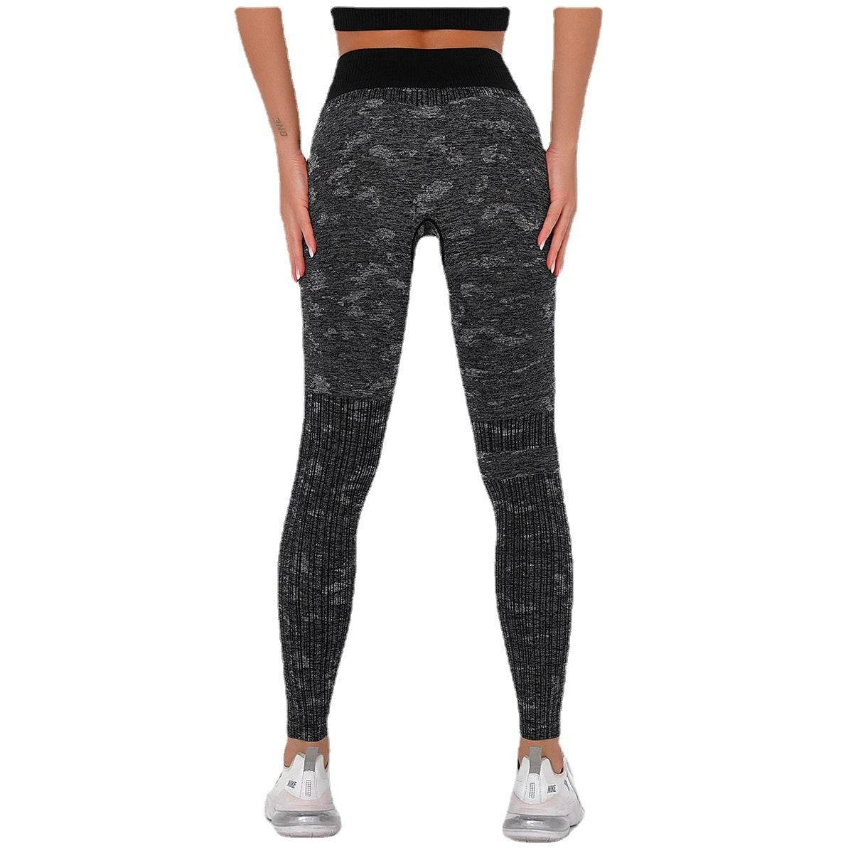 Seamless Quick-drying Striped Yoga Fitness Pants - P12 Hub Europe