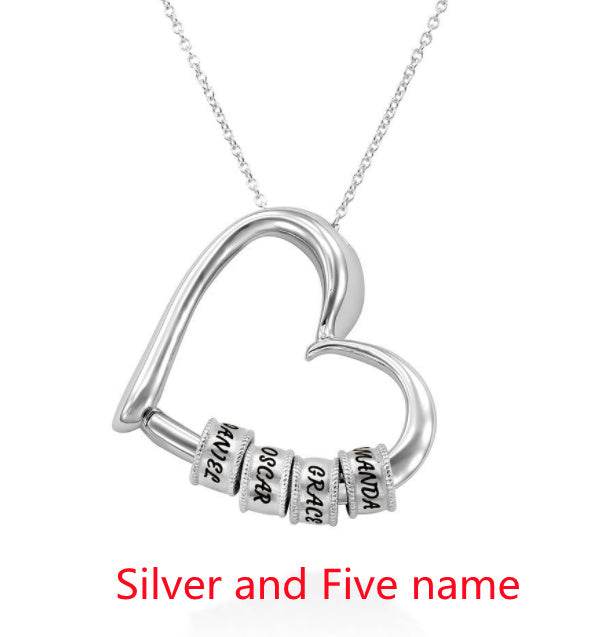 Personalized Heart Necklaces Women Jewelry Custom Name Necklaces & Pendants Mothers Day Gift - P12 Hub Europe