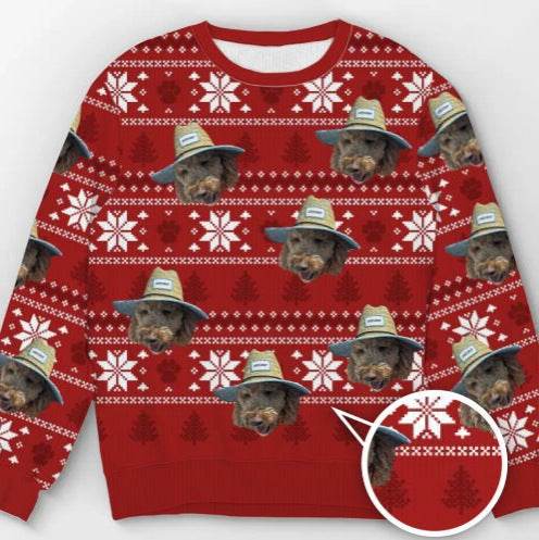 Round Neck Casual 3D Printed Christmas Chunky Knit Sweater - P12 Hub Europe