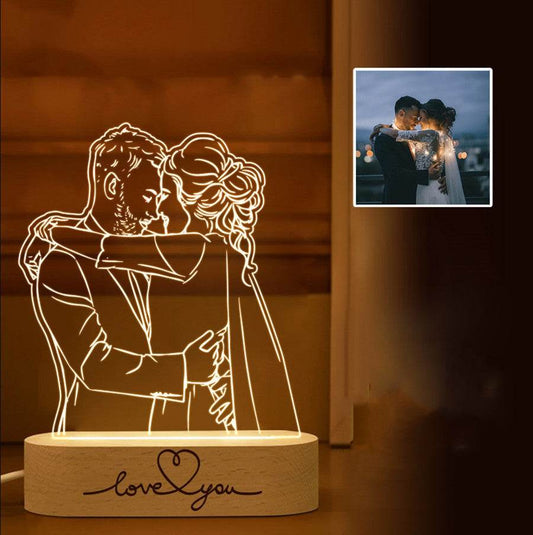 Picture To Make Lovers Acrylic Nightlight Valentine's Day - P12 Hub Europe