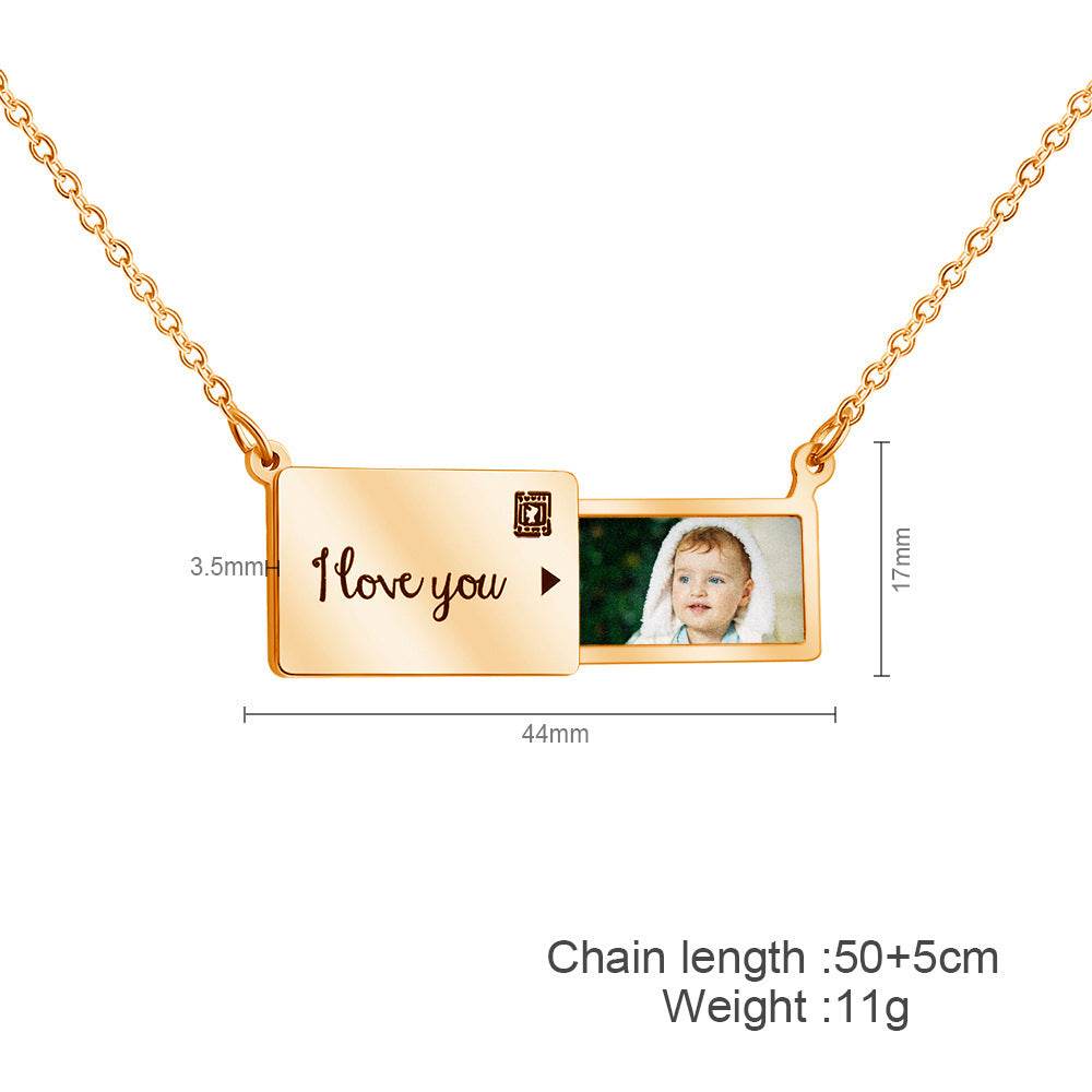Fashion Holiday Gift Stainless Steel Letter Clavicle Chain - P12 Hub Europe
