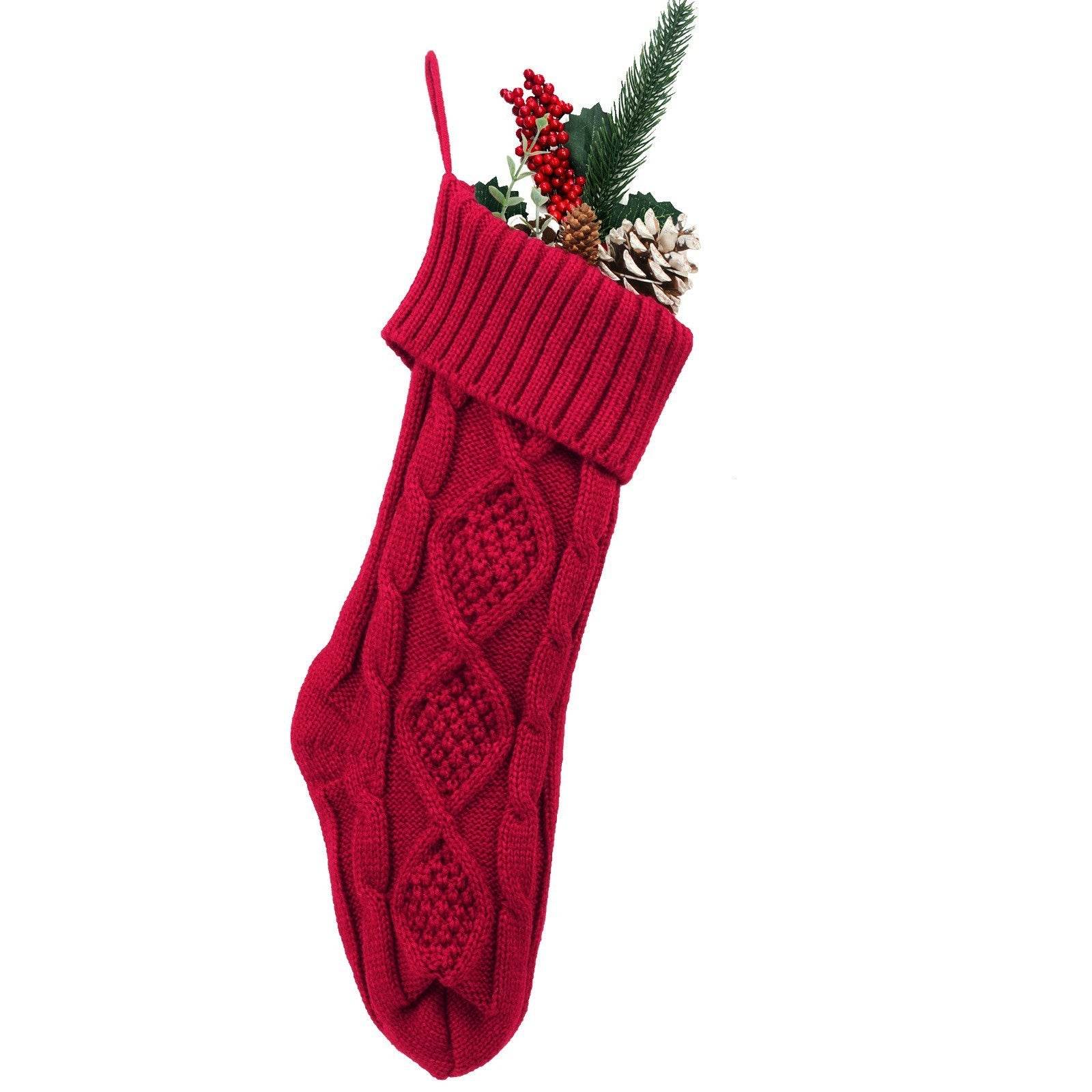 Embroidered Knitted Christmas Socks Decorative Products - P12 Hub Europe