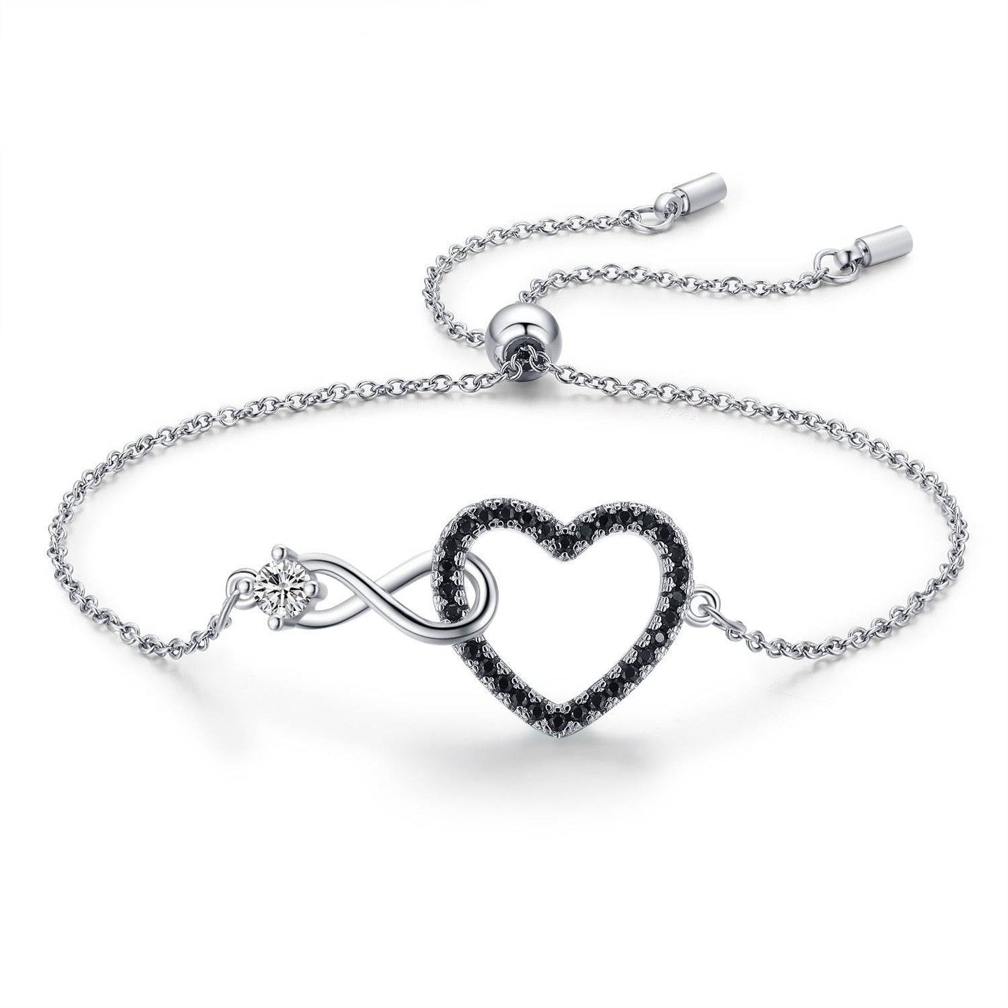 Heart-Shaped 8-shaped Bracelet Zircon Decoration - P12 Hub Europe