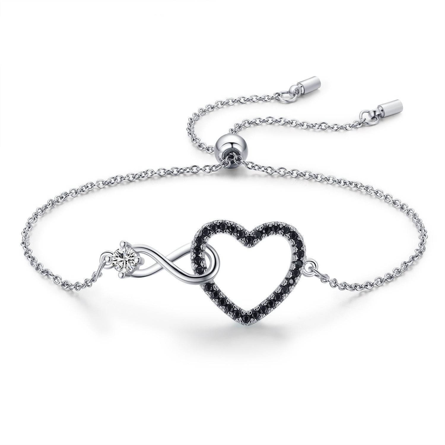Heart-Shaped 8-shaped Bracelet Zircon Decoration - P12 Hub Europe