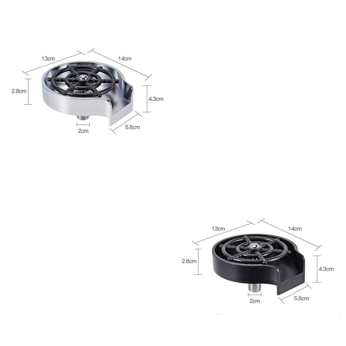 Bar Counter Cup Washer Sink High-pressure Spray Automatic Faucet Coffee Pitcher Wash Cup Tool Kitchen - P12 Hub Europe