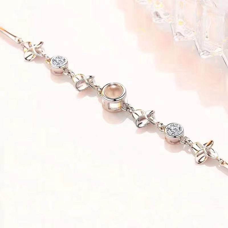 Bracelet Women's Sterling Silver Projection Photo - P12 Hub Europe