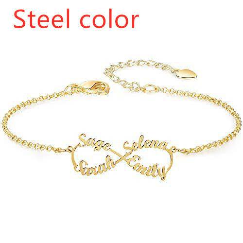 Personalized Creative Stainless Steel Custom Cut Name Bracelet - P12 Hub Europe