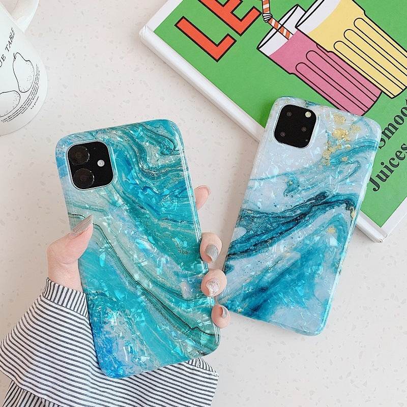Compatible with Apple, Marble Shell Pattern Soft Shell Iphone Shell Custom Logo - P12 Hub Europe