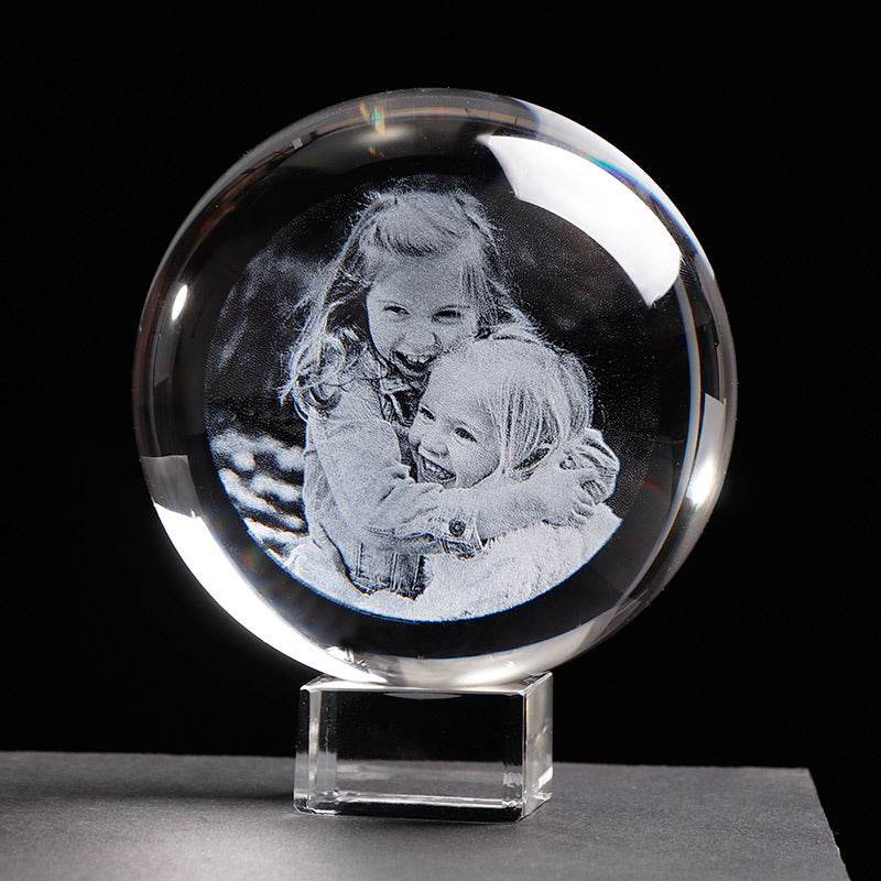 Personalized Glass Photo Frame Ball - P12 Hub Europe