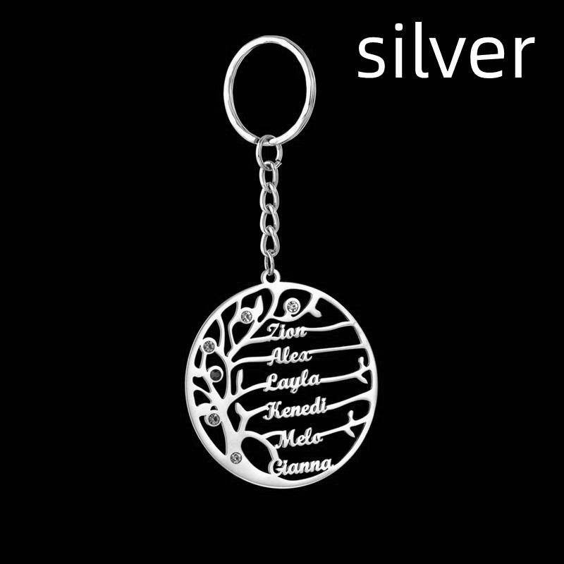 DIY stainless steel creative name keychain - P12 Hub Europe