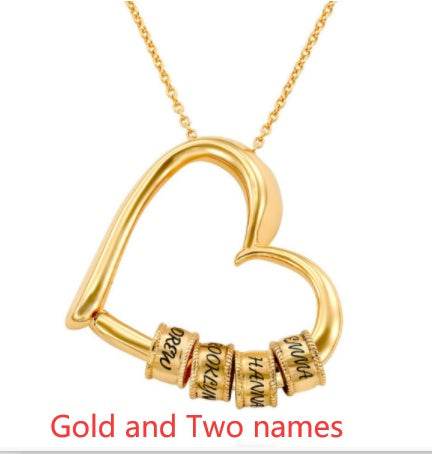 Personalized Heart Necklaces Women Jewelry Custom Name Necklaces & Pendants Mothers Day Gift - P12 Hub Europe
