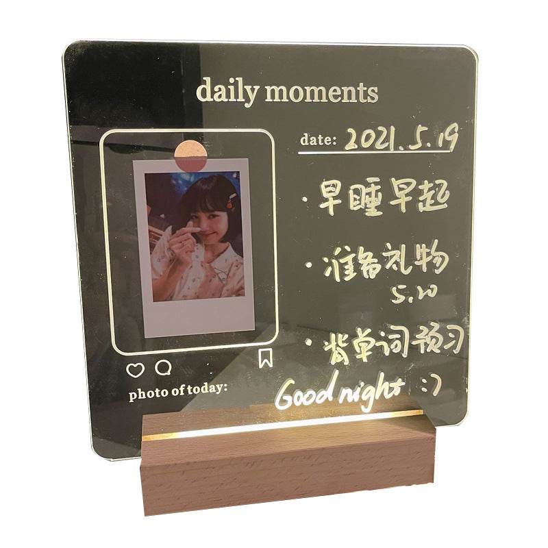 Gift Usb Atmosphere Student Gift Bedroom Decoration Message Board 3d Night Light - P12 Hub Europe