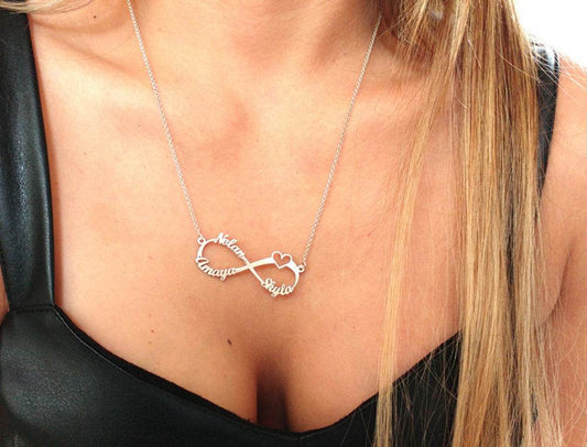 Personalized Stainless Steel Custom Name Necklace Rose Pendant - P12 Hub Europe