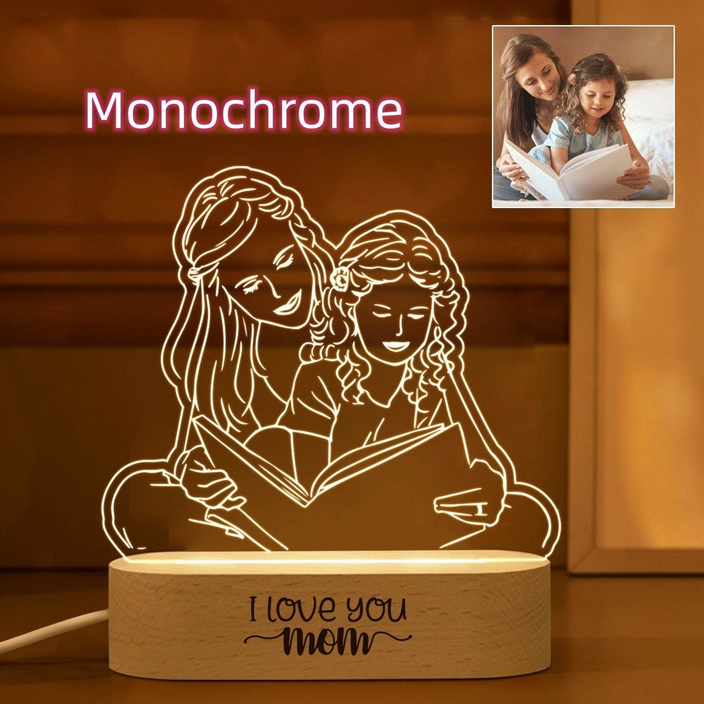 Picture To Make Lovers Acrylic Nightlight Valentine's Day - P12 Hub Europe