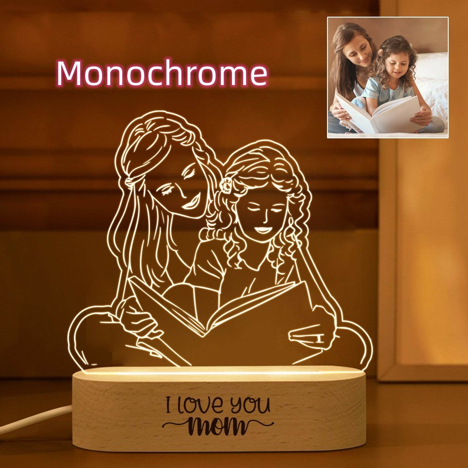 Picture To Make Lovers Acrylic Nightlight Valentine's Day - P12 Hub Europe