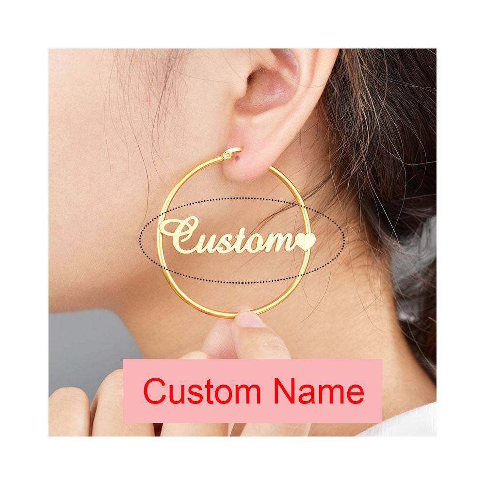 Exaggerated name earrings - P12 Hub Europe