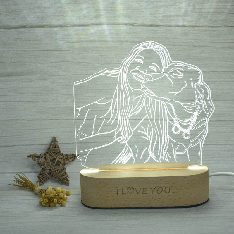Custom Photo 3D Stereo Night Light - P12 Hub Europe