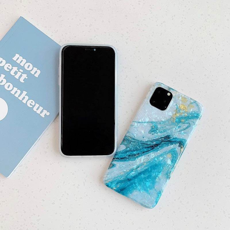 Compatible with Apple, Marble Shell Pattern Soft Shell Iphone Shell Custom Logo - P12 Hub Europe