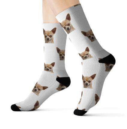 Personalized Custom Pet Head Print Socks For Dog Cat Lover - P12 Hub Europe