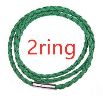 Personalized Mens Braided Genuine Leather Bracelet Stainless Steel Custom Beads Name Charm Bracelet For Men With Family Names - P12 Hub Europe